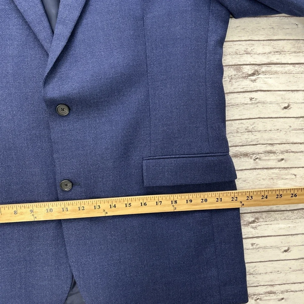 Brooks Brothers Reda Italian Regent Fit Blazer Coat Men's 44L Wool Navy Blue